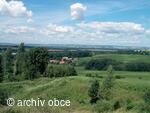 pohled na obec a okolí z Hončové hůrky