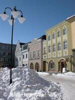 Bruntál, Nám. Míru, zima