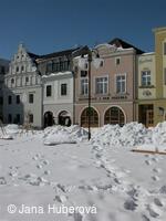 Bruntál, Nám. Míru, zima